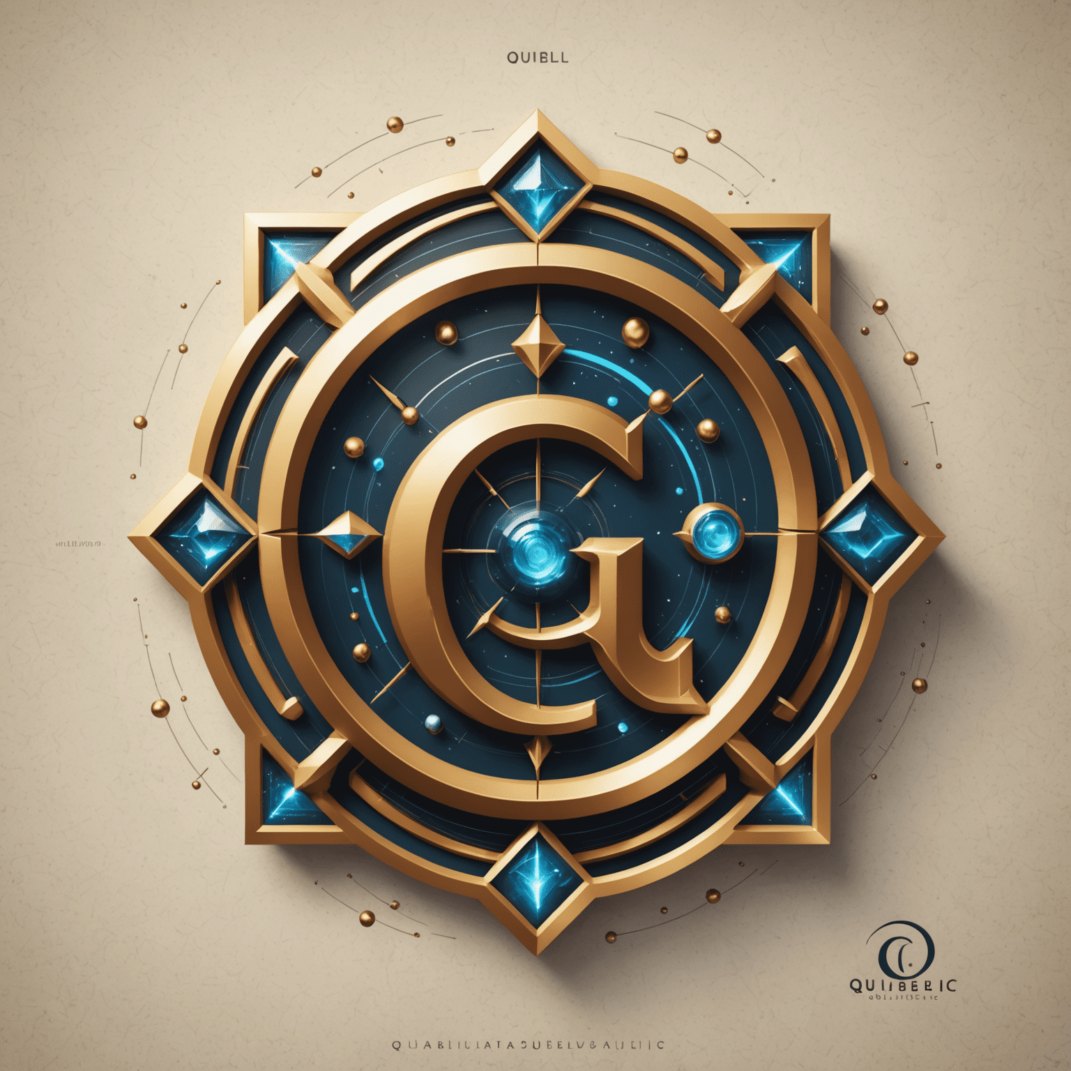 Qulibelic logo featuring a stylized 'Q' with quantum-inspired design elements