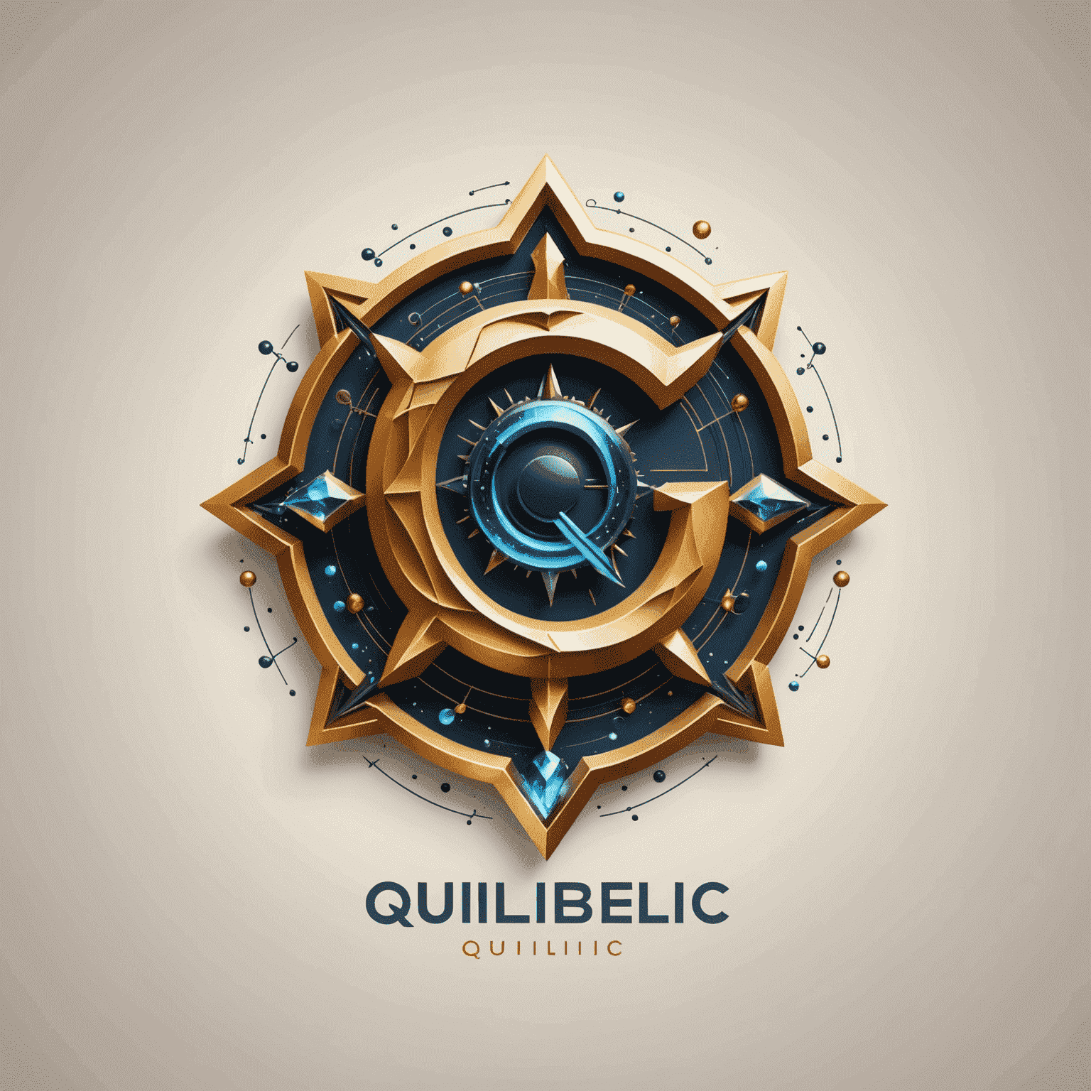 Qulibelic logo featuring a stylized 'Q' with quantum-inspired design elements