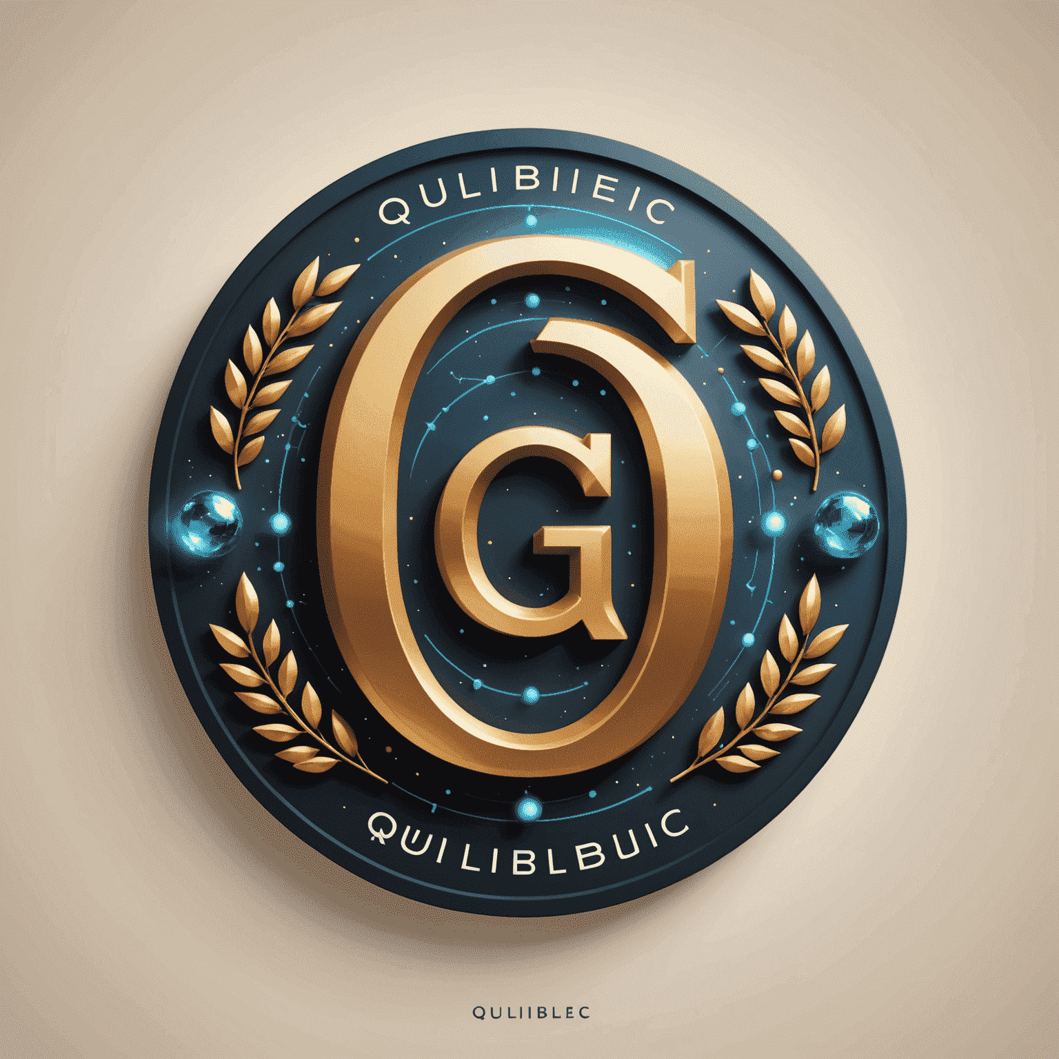 Qulibelic logo featuring a stylized 'Q' with quantum-inspired design elements