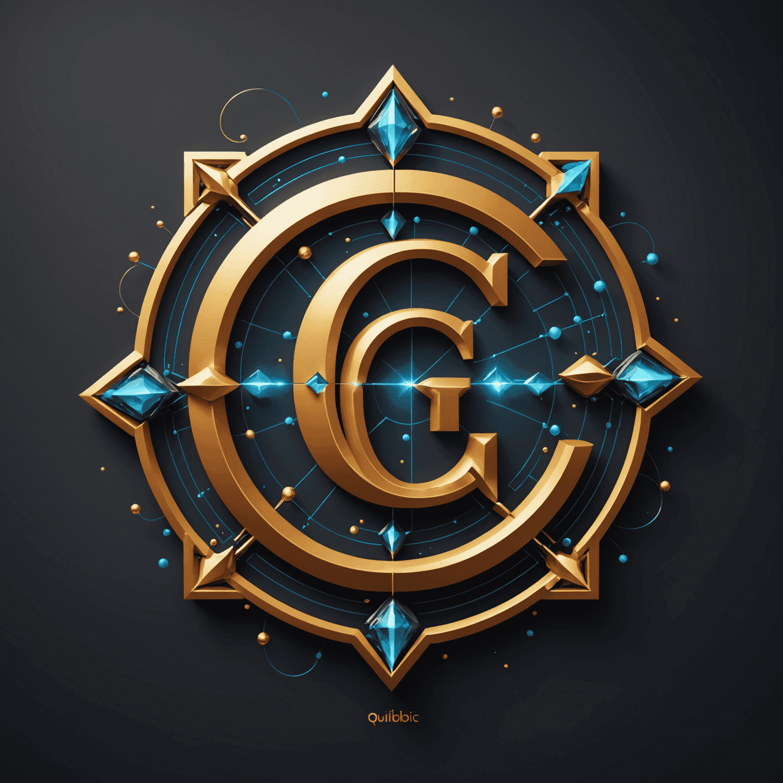 Qulibelic logo featuring a stylized 'Q' with quantum-inspired design elements
