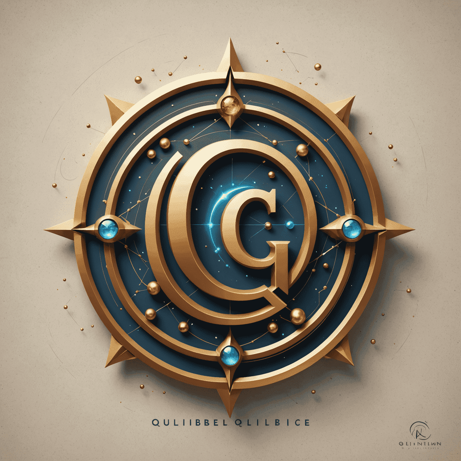 Qulibelic logo featuring a stylized 'Q' with quantum-inspired design elements