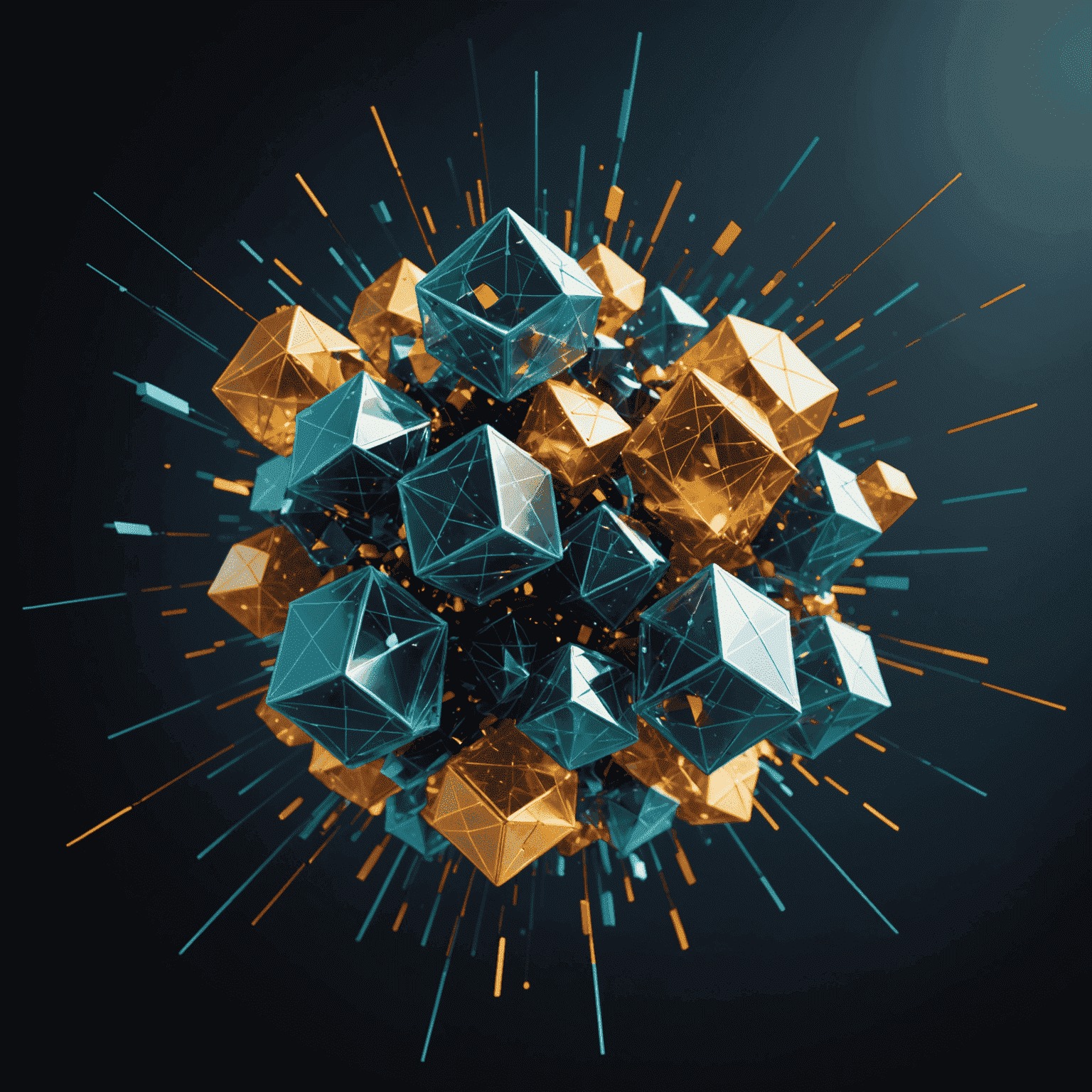 Abstract visualization of qubetic particles in motion, representing breakthrough discoveries in qubetic research