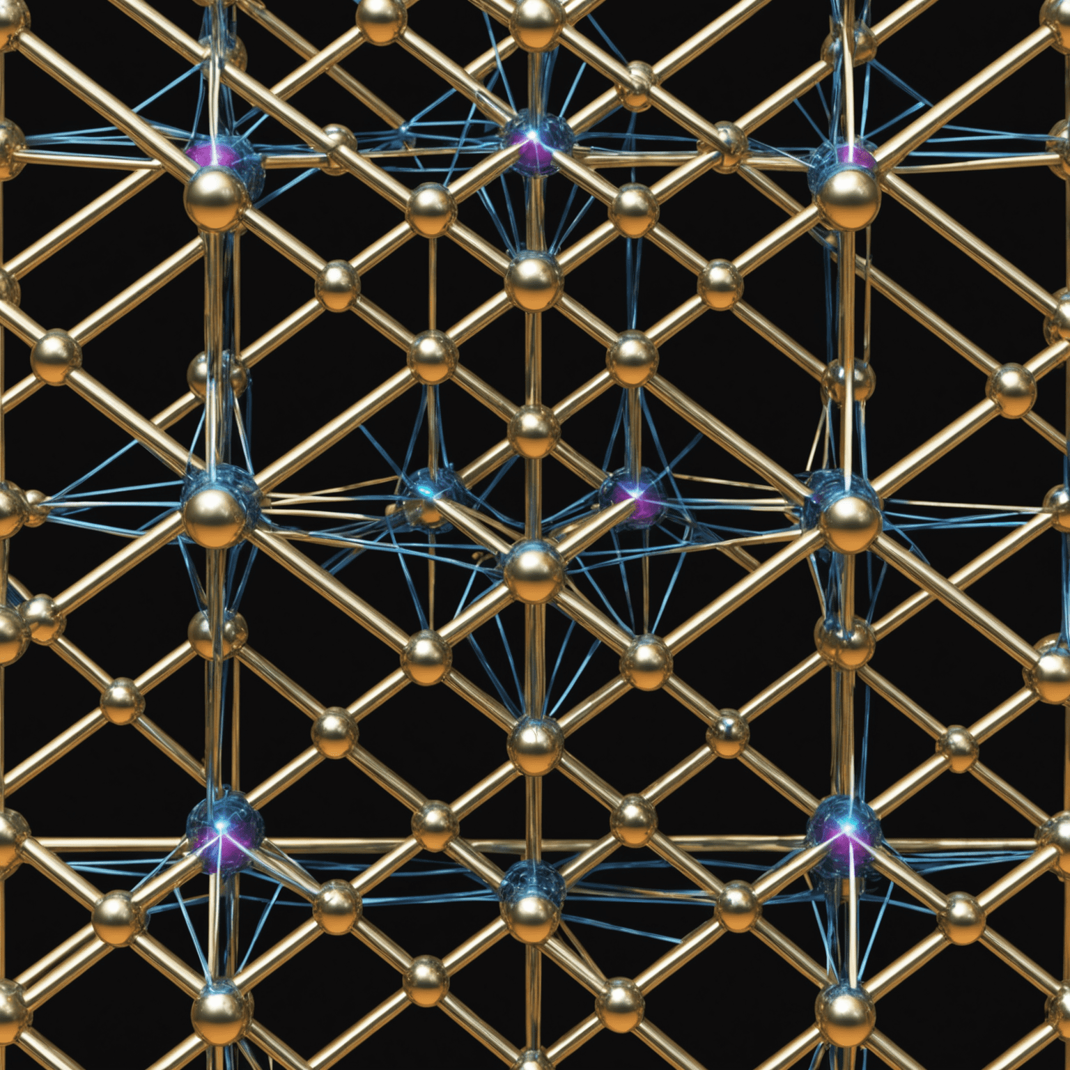 Visualization of quantum error correction process, showing a lattice of qubits with error syndrome measurements and correction operations being applied