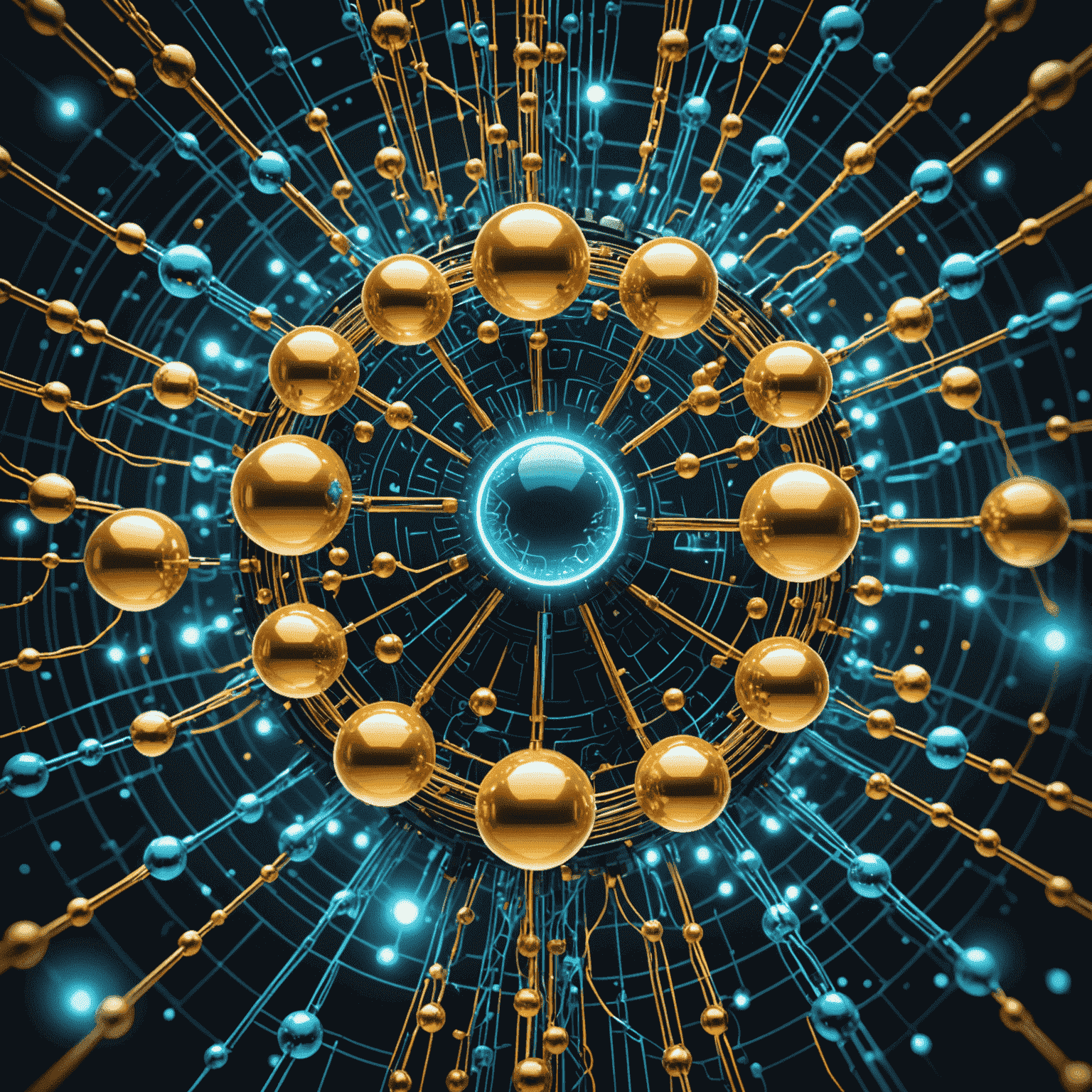 A visual representation of quantum and classical computing systems seamlessly integrated. The image shows intertwining circuits, with quantum bits represented by glowing spheres and classical bits as traditional binary symbols, all flowing together in a harmonious design.